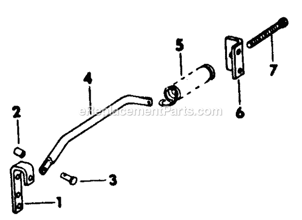 Implement Handle Helper Spring Diagram and Parts List for 1604 2050598U, 144-582-399, 145-582-399, 142-582-3 Cub Cadet Lawn Tractor